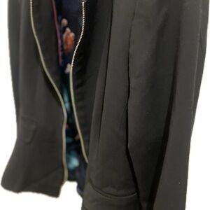 Ted Baker Black Blazer with floral or botanical Lining Size 2